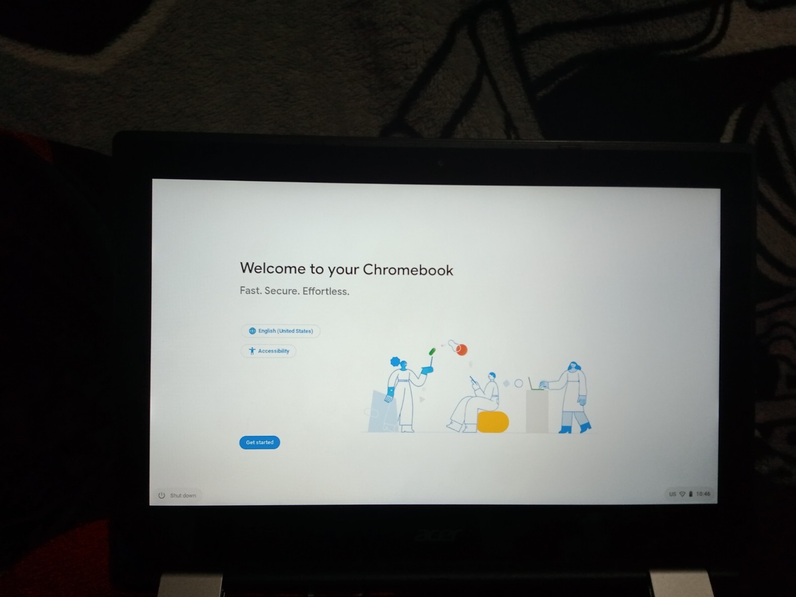 Touch Screen Reverse Acer Chromebook R 13 13.3"  4GB RAM, With Multipocket Case