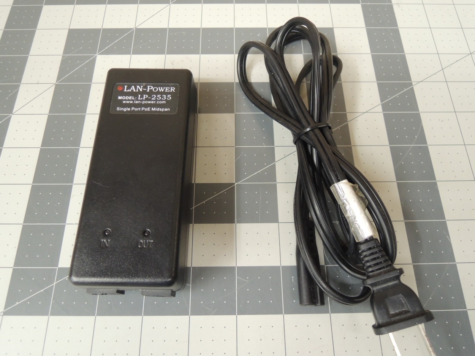Genuine LAN-POWER LP-2535 Single Port 'High Power' PoE+ 35 Watt Midspan Injector