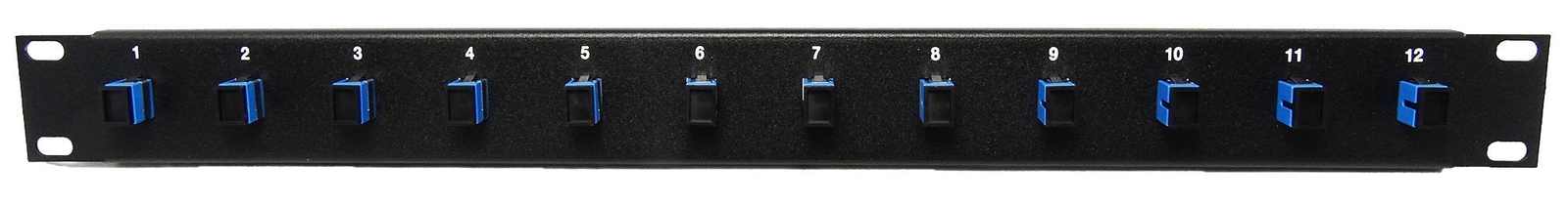 12 Port SC Simplex Fiber Optic Cable Patch Panel Singlemode Loaded 1u 19"