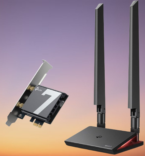 WiFi 7 BE9300 PCIe WiFi Card for Desktop PC| Tri-Band Network Card