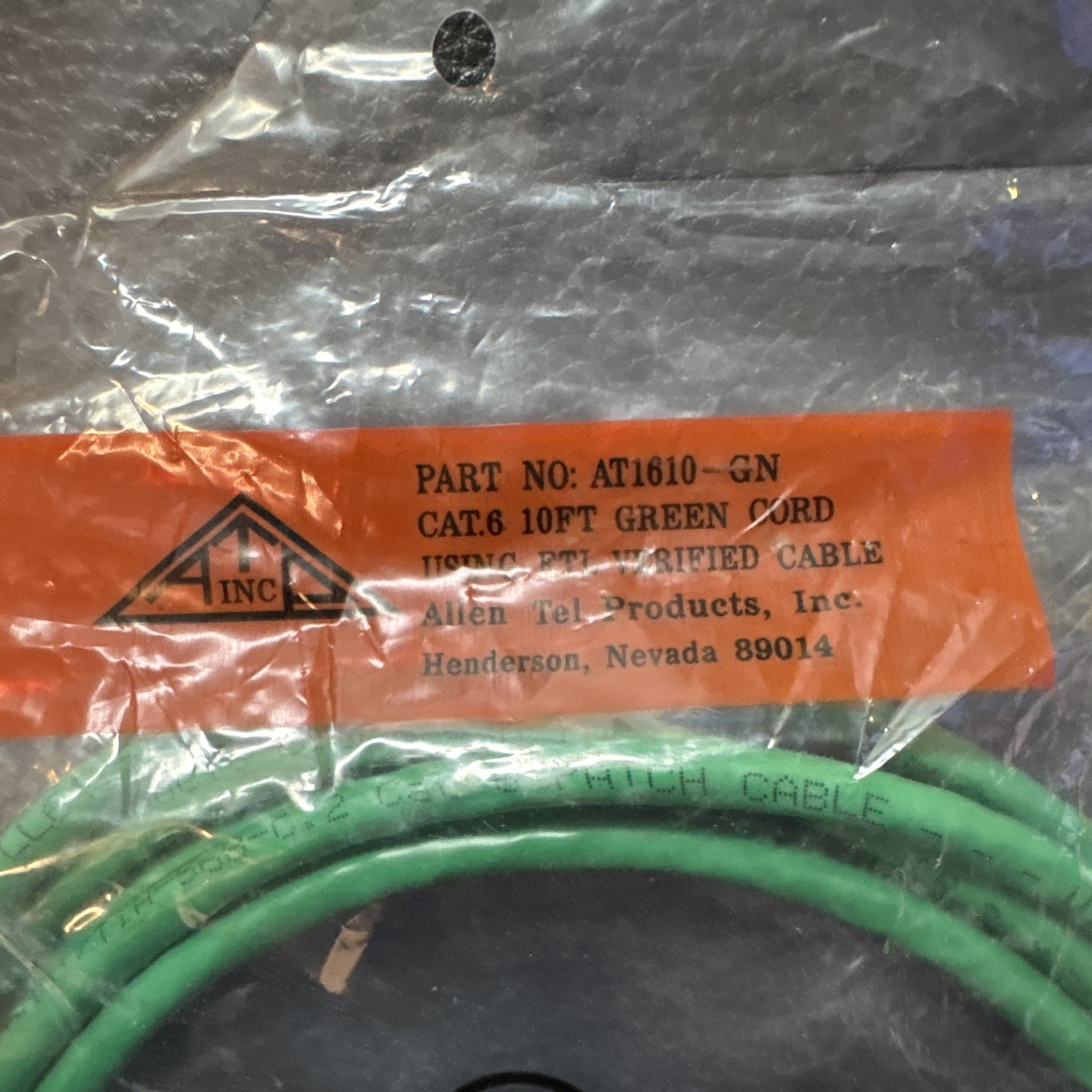 ATP Cat 6 RJ-45 Ethernet Network Cable 10 ft Green UTP AT1610-GN