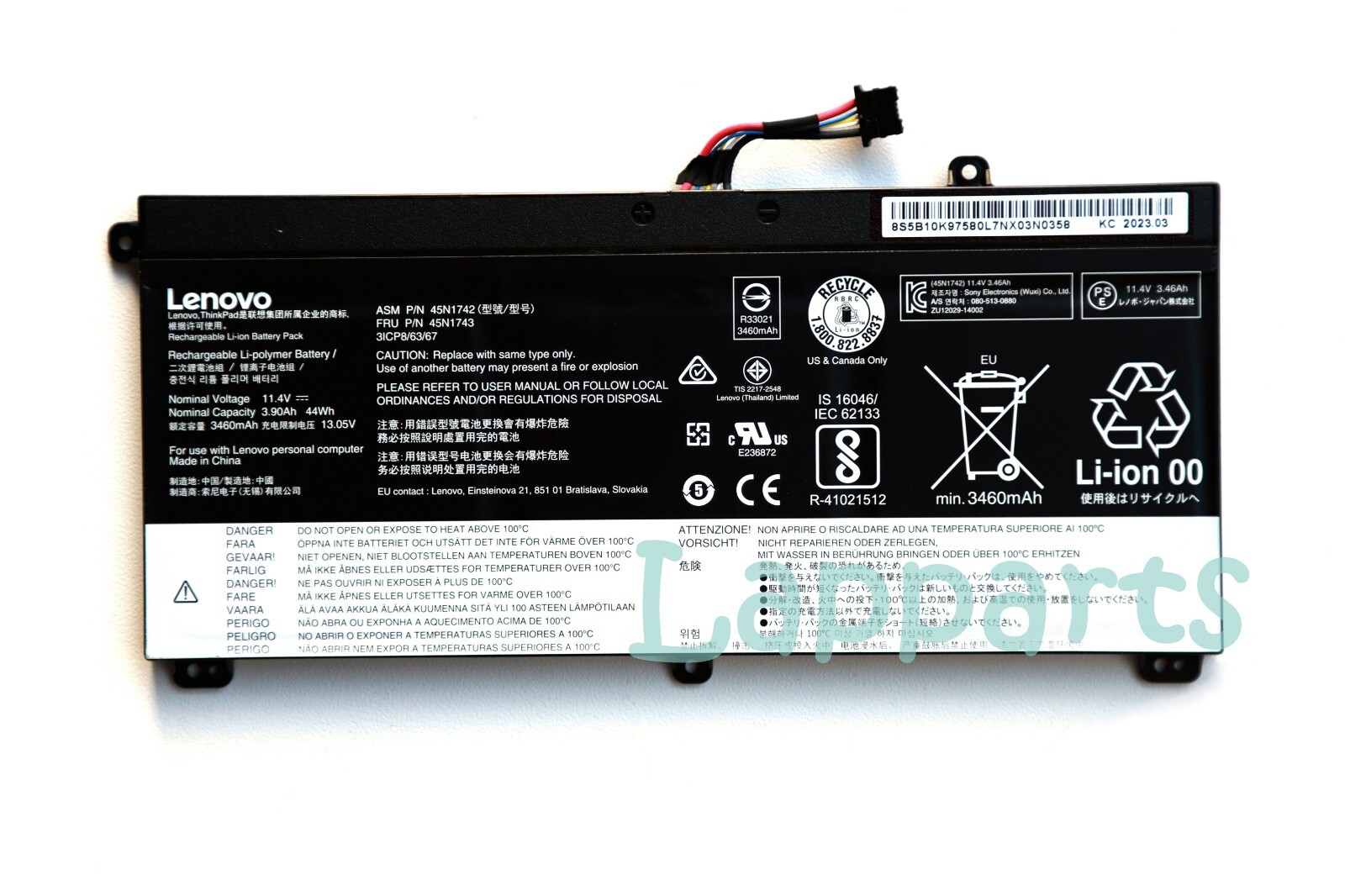 Genuine 45N1740 45N1742 SB10K12721 Battery For Lenovo ThinkPad T550 T560 W550S
