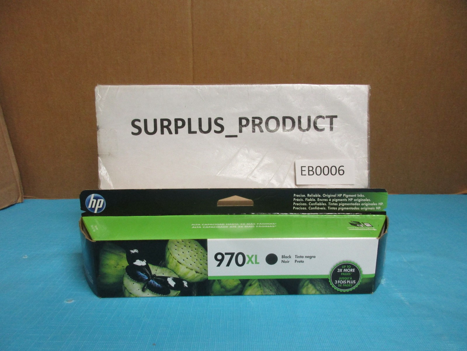 GENUINE HP CN625AM, 970XL HIGH YIELD BLACK INK, NEW SEALED BOX EXP. 01-25