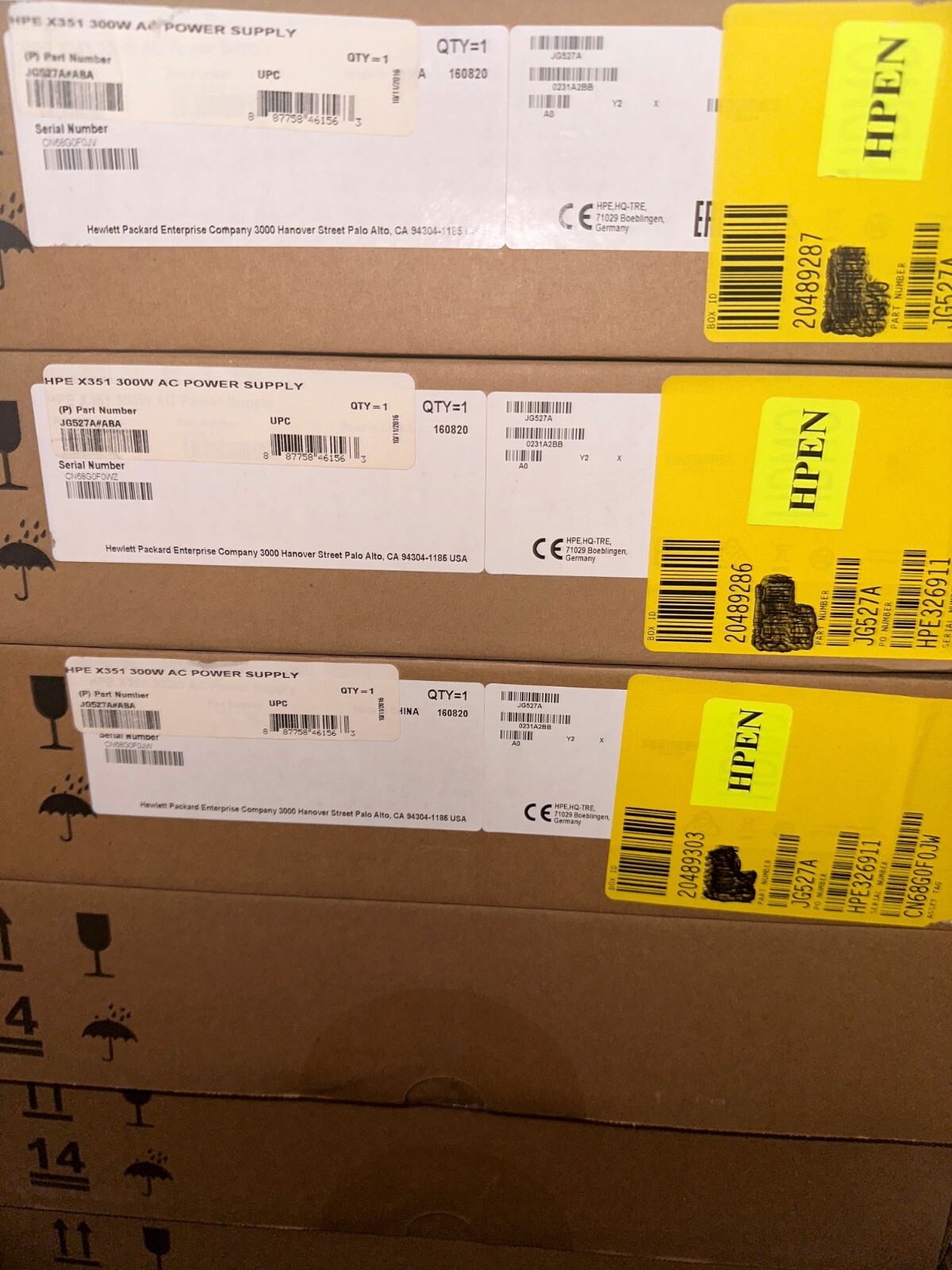 JG527A HP X351 300W 100-240VAC to 12VDC Power Supply  - Brand New Sealed