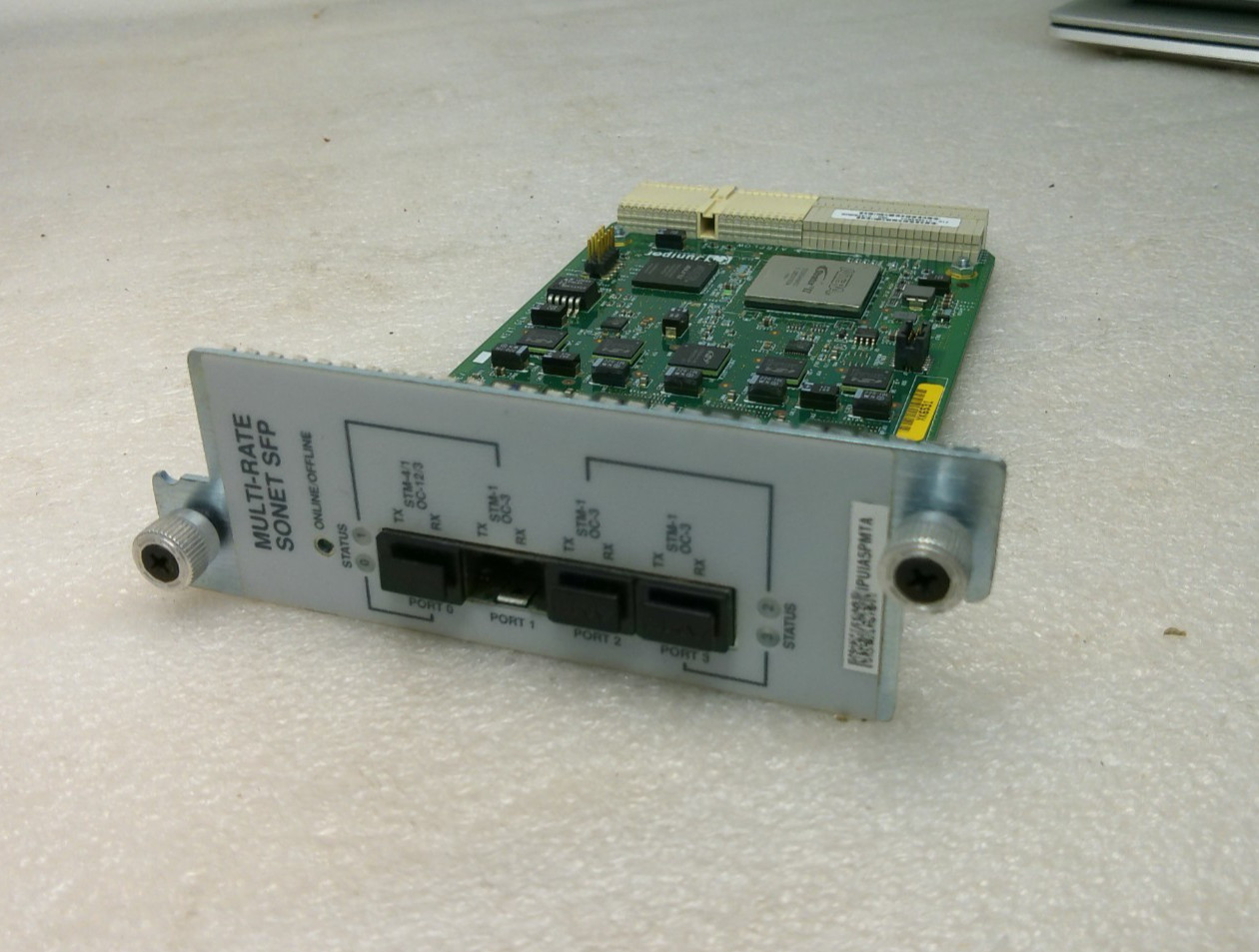 Juniper MULTI-RATE SONET SFP PB-4OC3-1OC12-SON2-SFP-A PIC IPUIA5PMTA