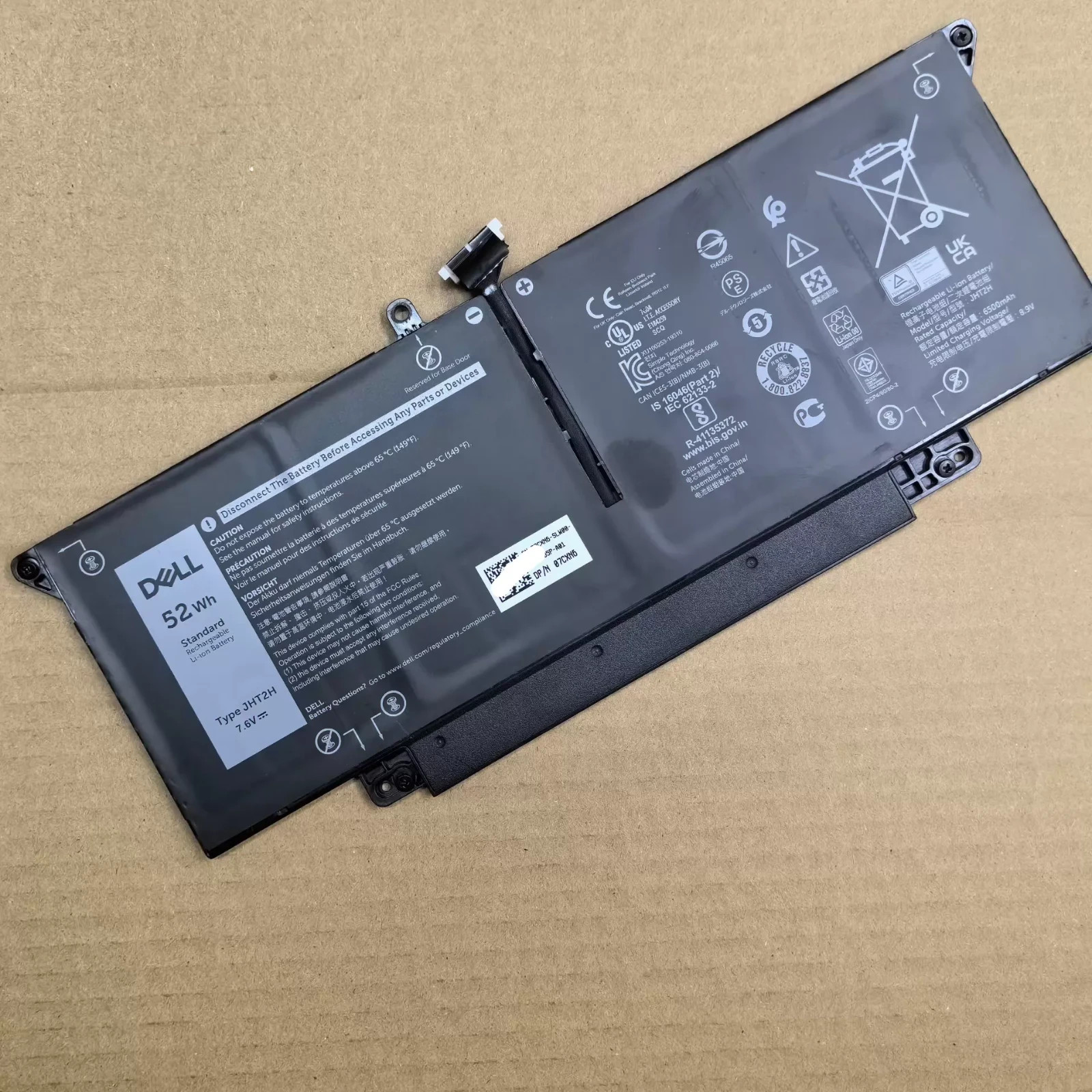 OEM Genuine JHT2H Battery FOR DELL Latitude 7410 7310 4V5X2 0WY9MP 0HRGYV 04V5X2