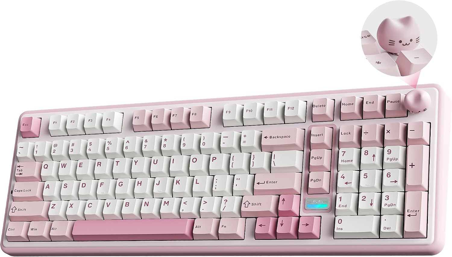 B98 PRO 96% Wireless Mechanical Keyboard(Pink, Candy Switch)