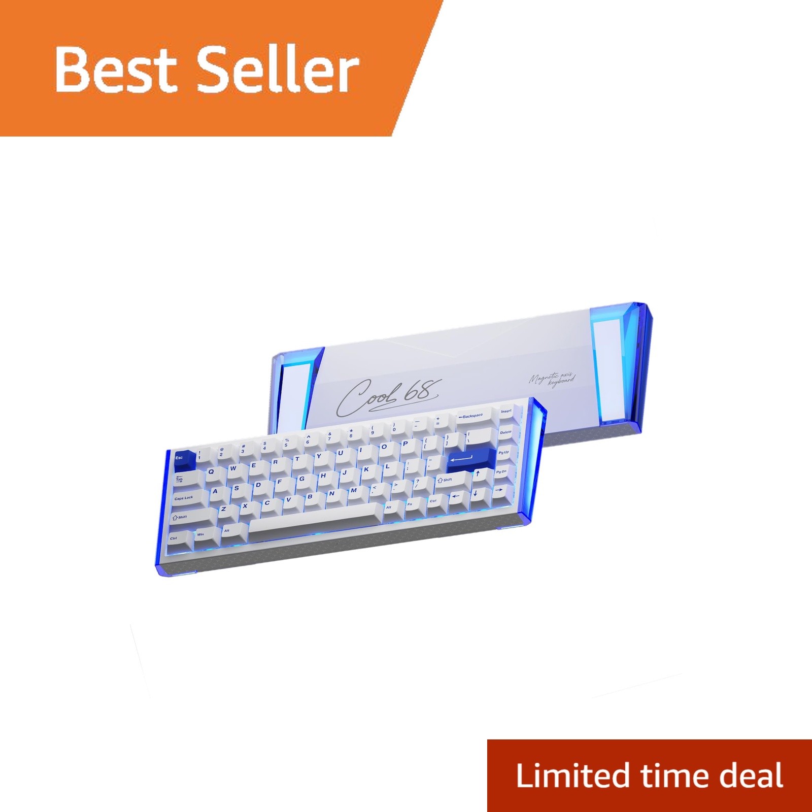 DAREU COOL68 Blue White Hall Effect Keyboard