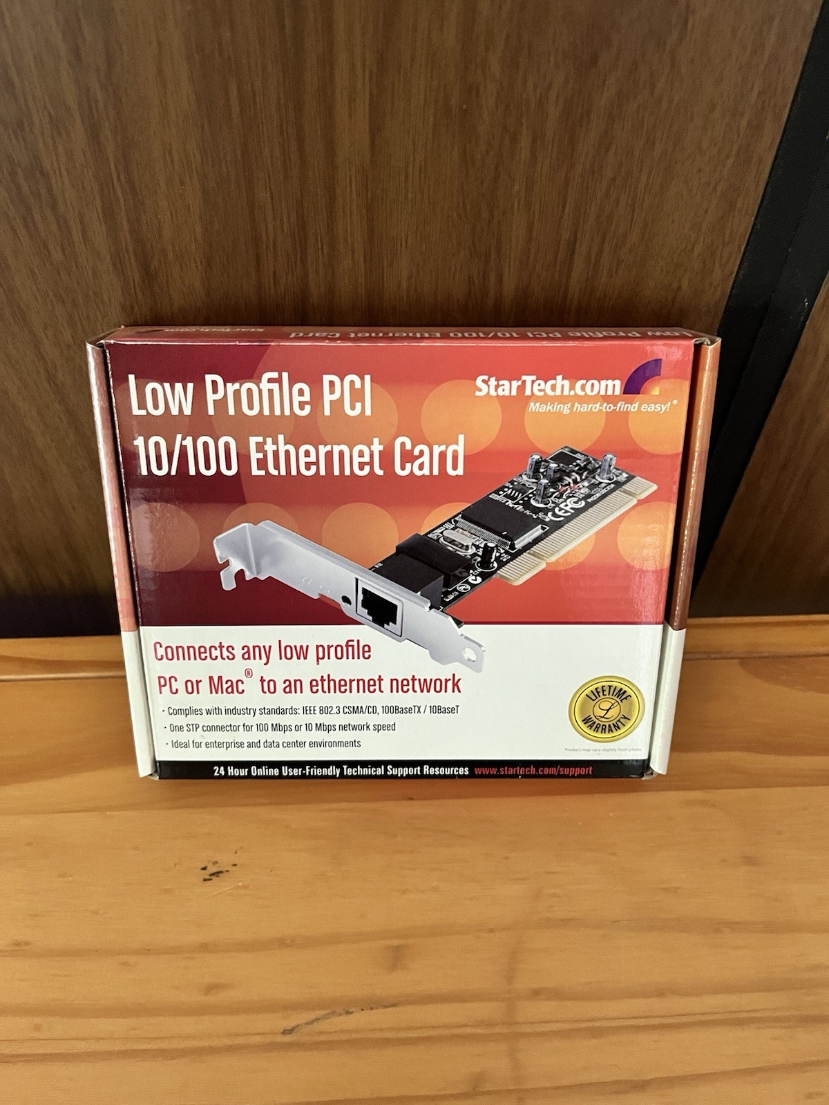 StarTech ST100SLP 1 Port Low Profile PCI 10/100 Mbps Ethernet Network Card