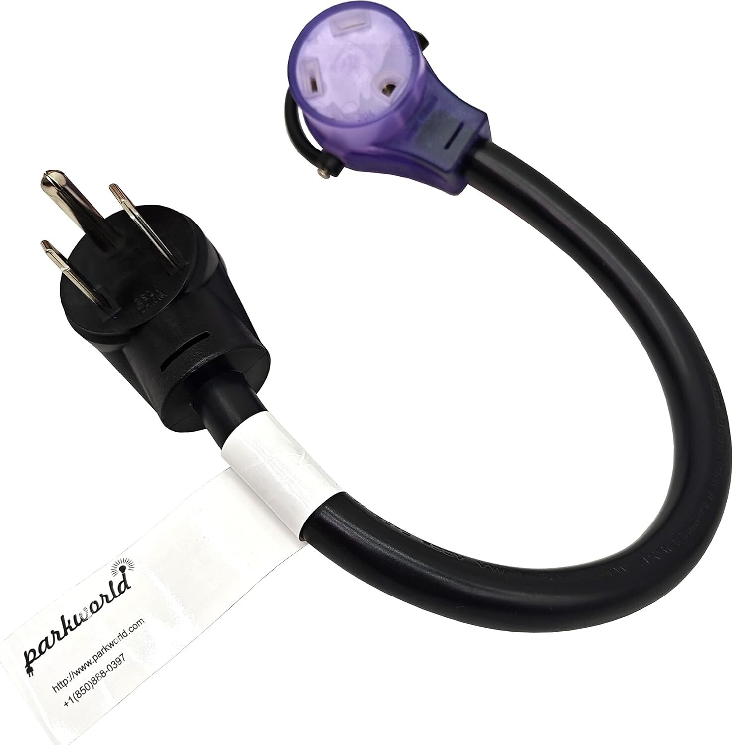 Parkworld 78820 AC Power Adapter Cord NEMA 6-50P Male to TT-30R RV 30A Outlet