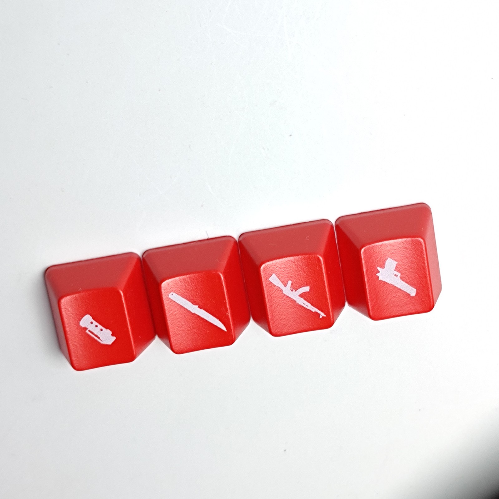 4 PCS Keycaps ABS OEM R4 Key Caps Red Keycaps Translucent Keycaps Keyboard Parts