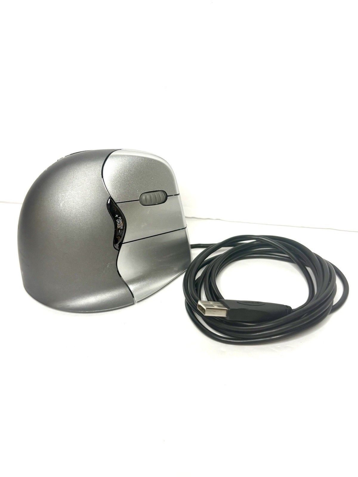Evoluent VM4R Vertical Mouse 4 Right in Gray/Silver - Tested