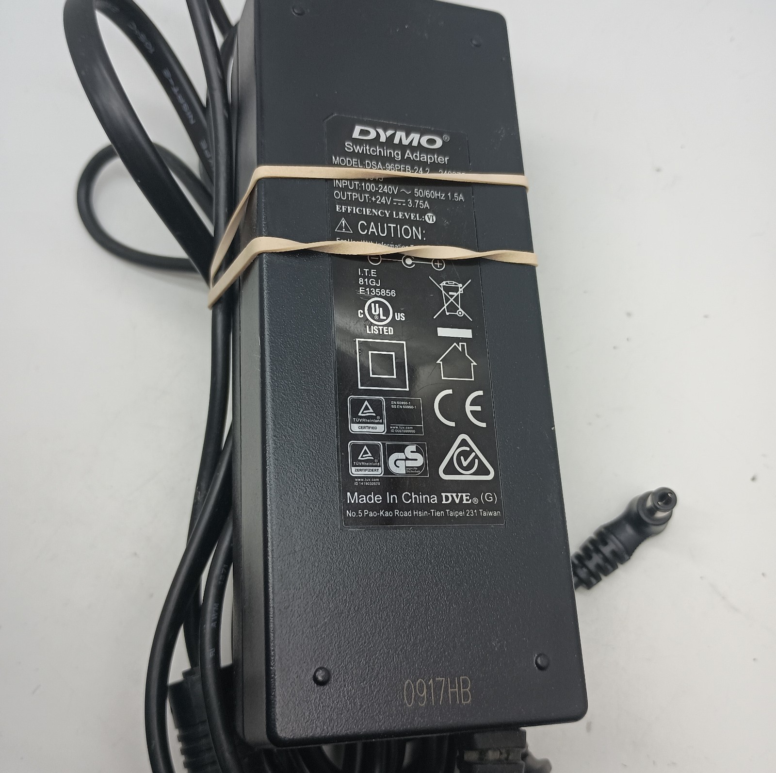 #A) GENUINE Dymo DSA-96PFB-24 2 Power Adapter For Dymo LabelWriter 4XL