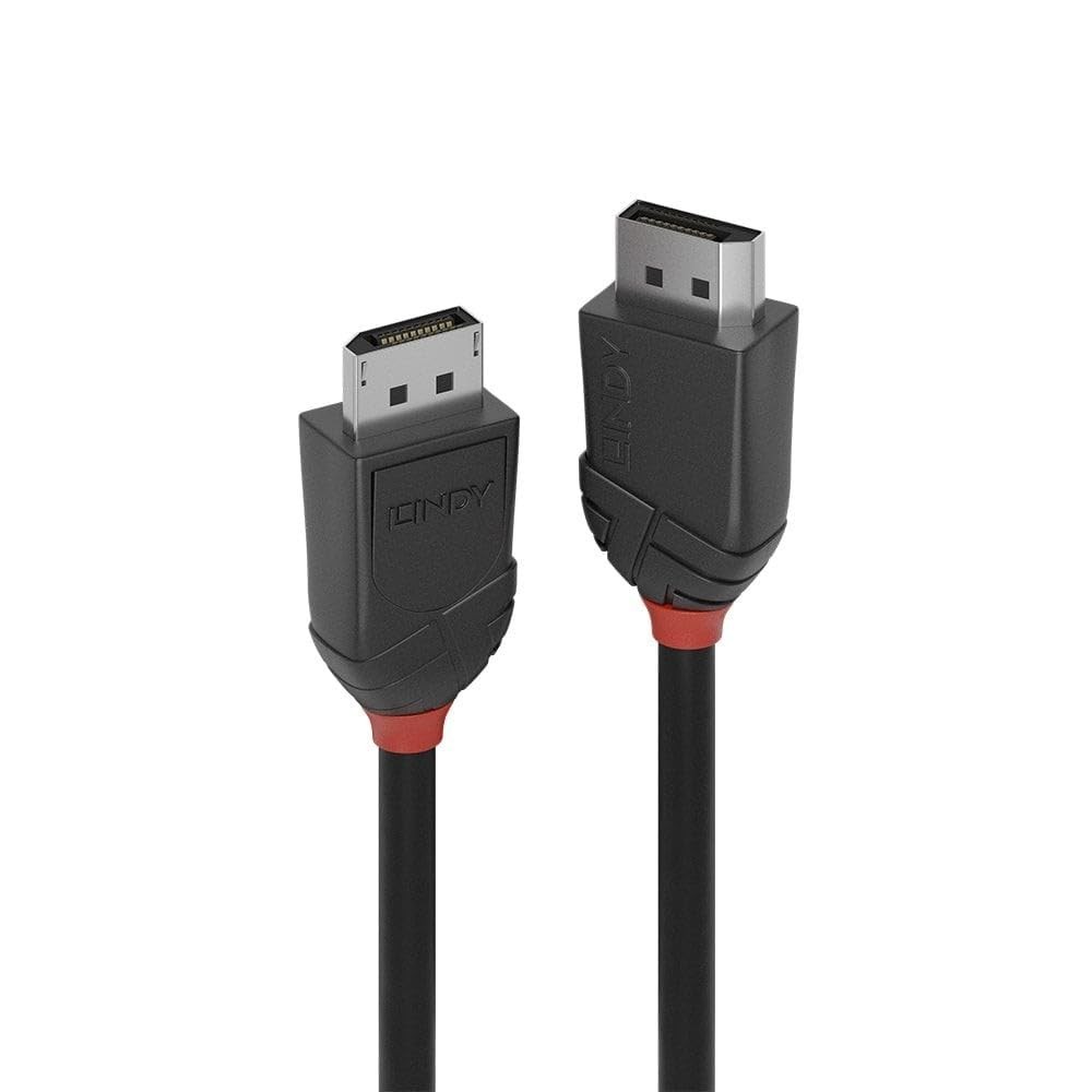 Lindy 36492 2m DisplayPort 1.2 Cable, Black Line 2 m Black Line 1.2