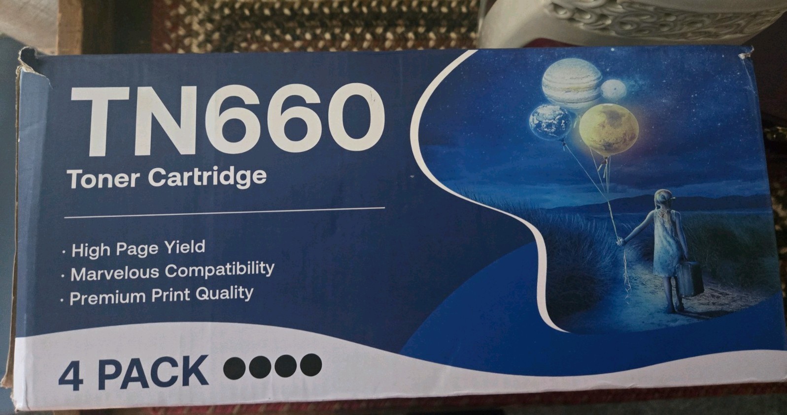 TN 660 Toner Gotoby Cartridge Black 4 Pack NEW Open Box