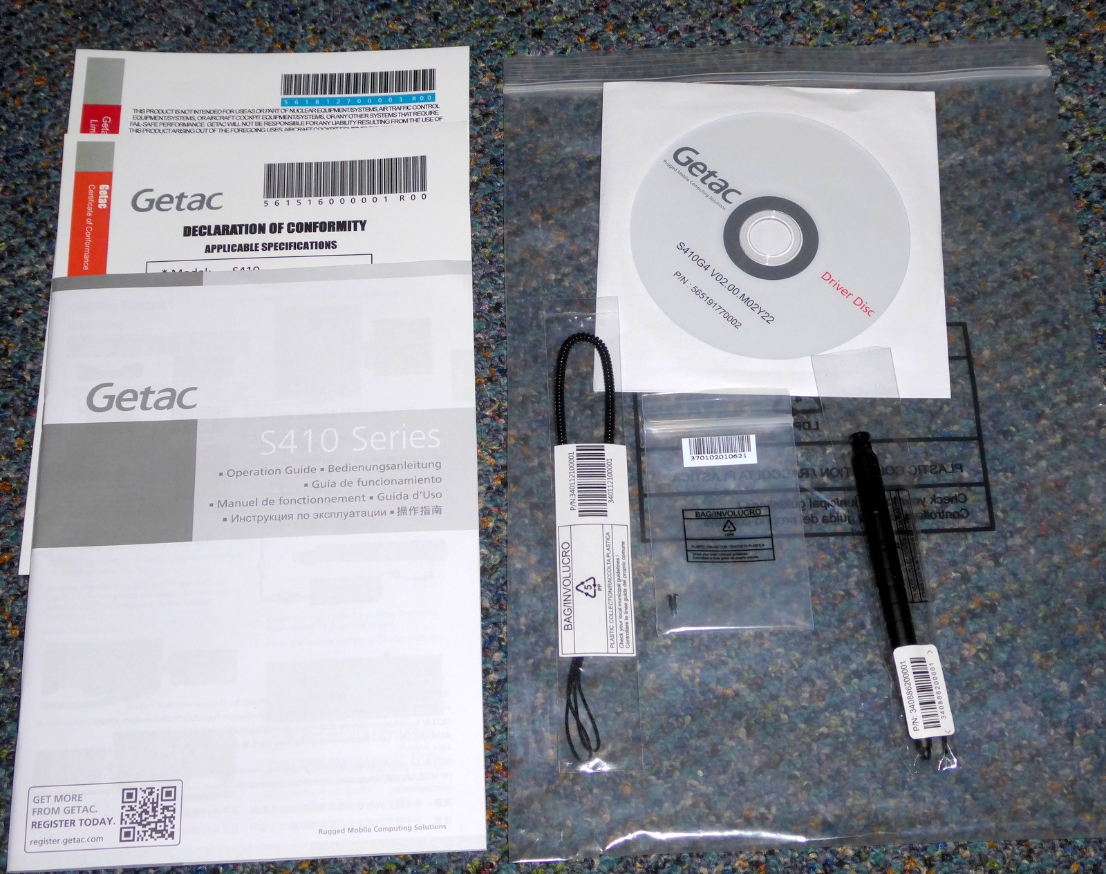 OEM Getac S410 and X600 Laptop Tablet Stylus Pen & Tether GMPSXE