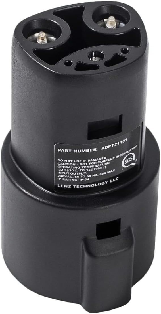 J1772 to NACS EV Charging Adapter - Durable & Efficient, 80A Power