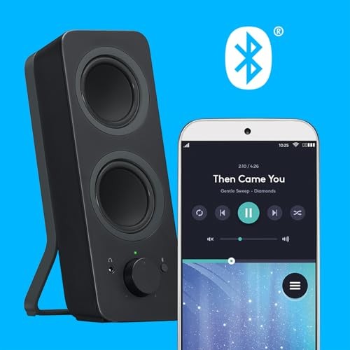 LOGITECH Z207 2.0 STEREO COMPUTER SPEAKERS WITH BLUETOOTH - BLACK