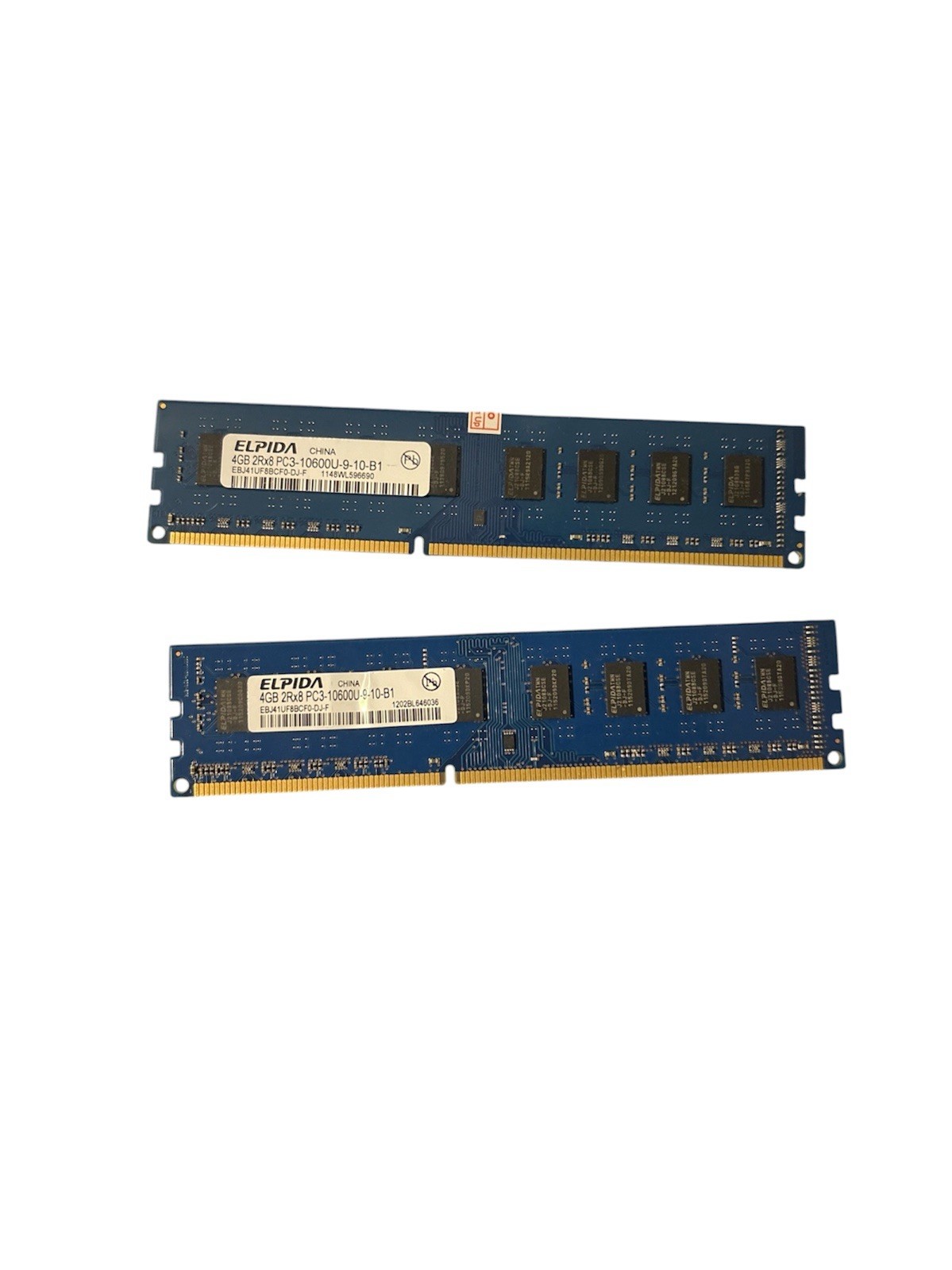 Elpida DDR3 SDRAM DIMM 4GB (2x4GB) PC3-10600U 240-Pin RAM