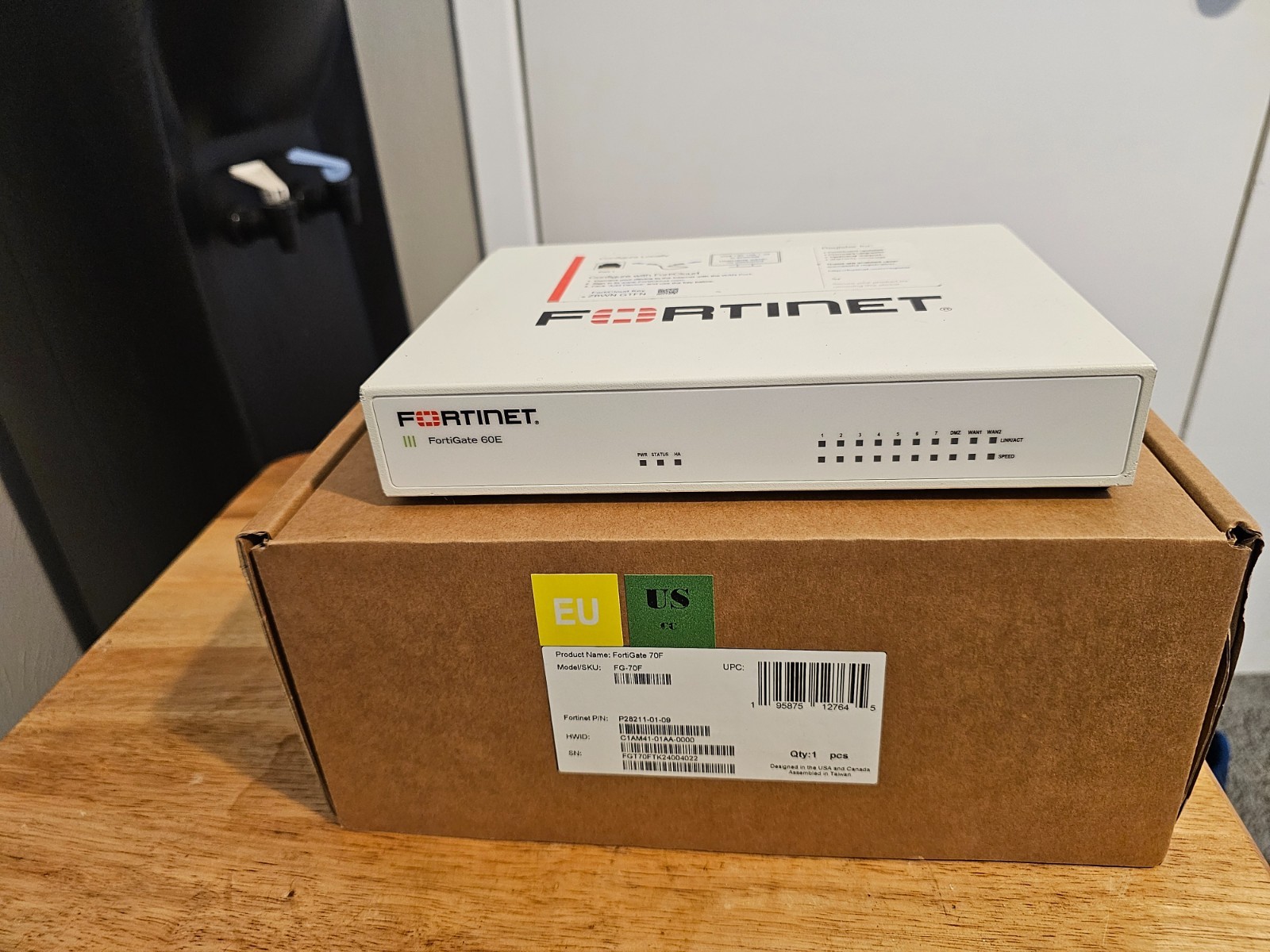 fortinet fortigate firewall-60e; ***active licenses***