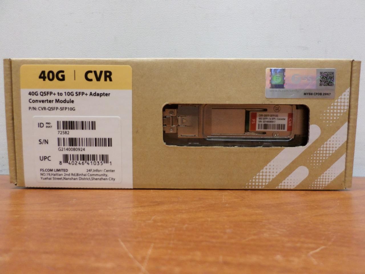 CVR-QSFP-SFP10G - 40G QSFP+ to 10G SFP+ Adapter Converter Module for FS Switches