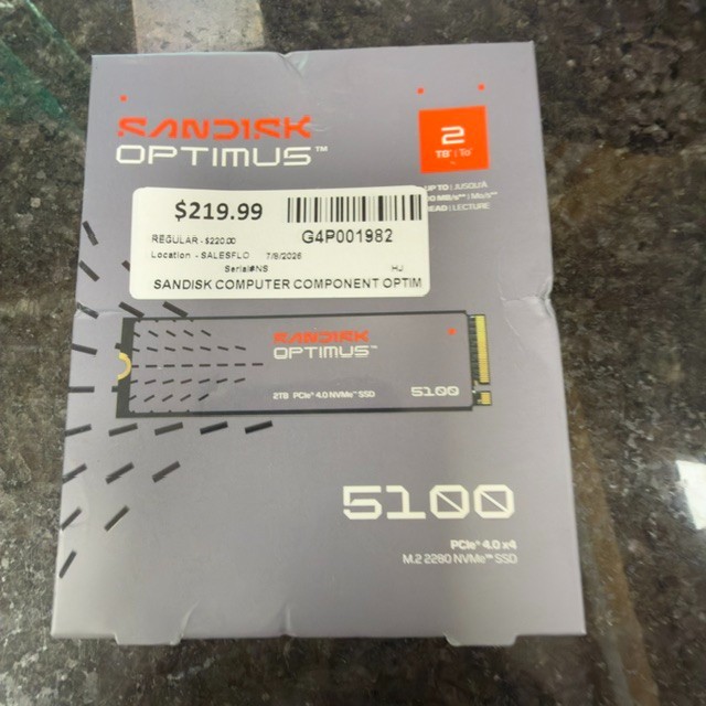 SANDISK OPTIMUS 5100 2TB MEMORY (G4P001982)