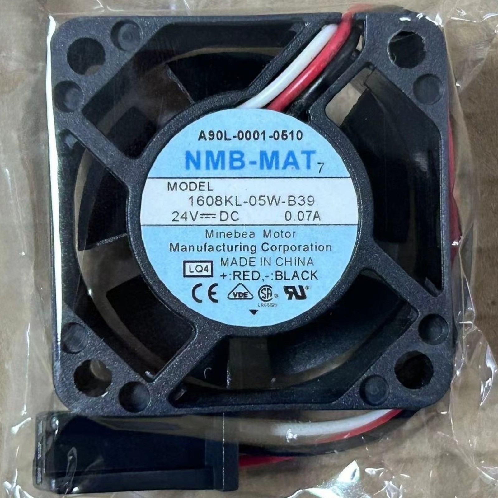 10PCS For NMB-MAT A90L-0001-0510 1608KL-05W-B39 0.07A 24V MODEL cooling fan