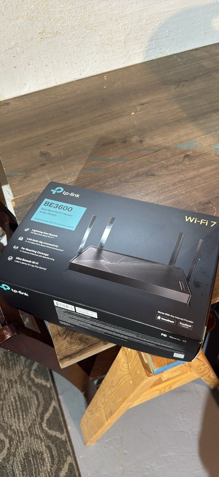 TP-Link BE3600 WiFi 7 Router (with box)