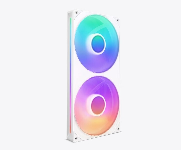 NZXT F280 RGB CORE MATTE WHITE  -Express ship