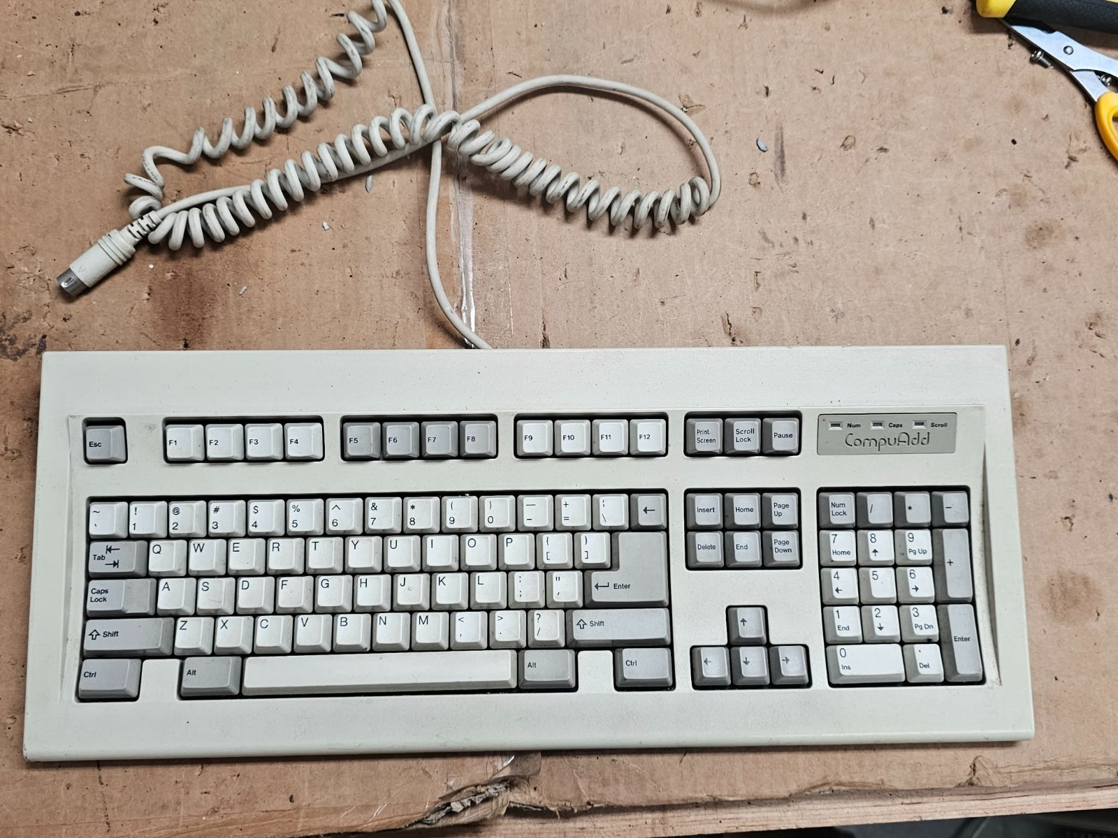Vintage CompuADD Mitsumi KPQ-E99YC Keyboard KPQ Tactile Hybrid Switch Japan 5Pin