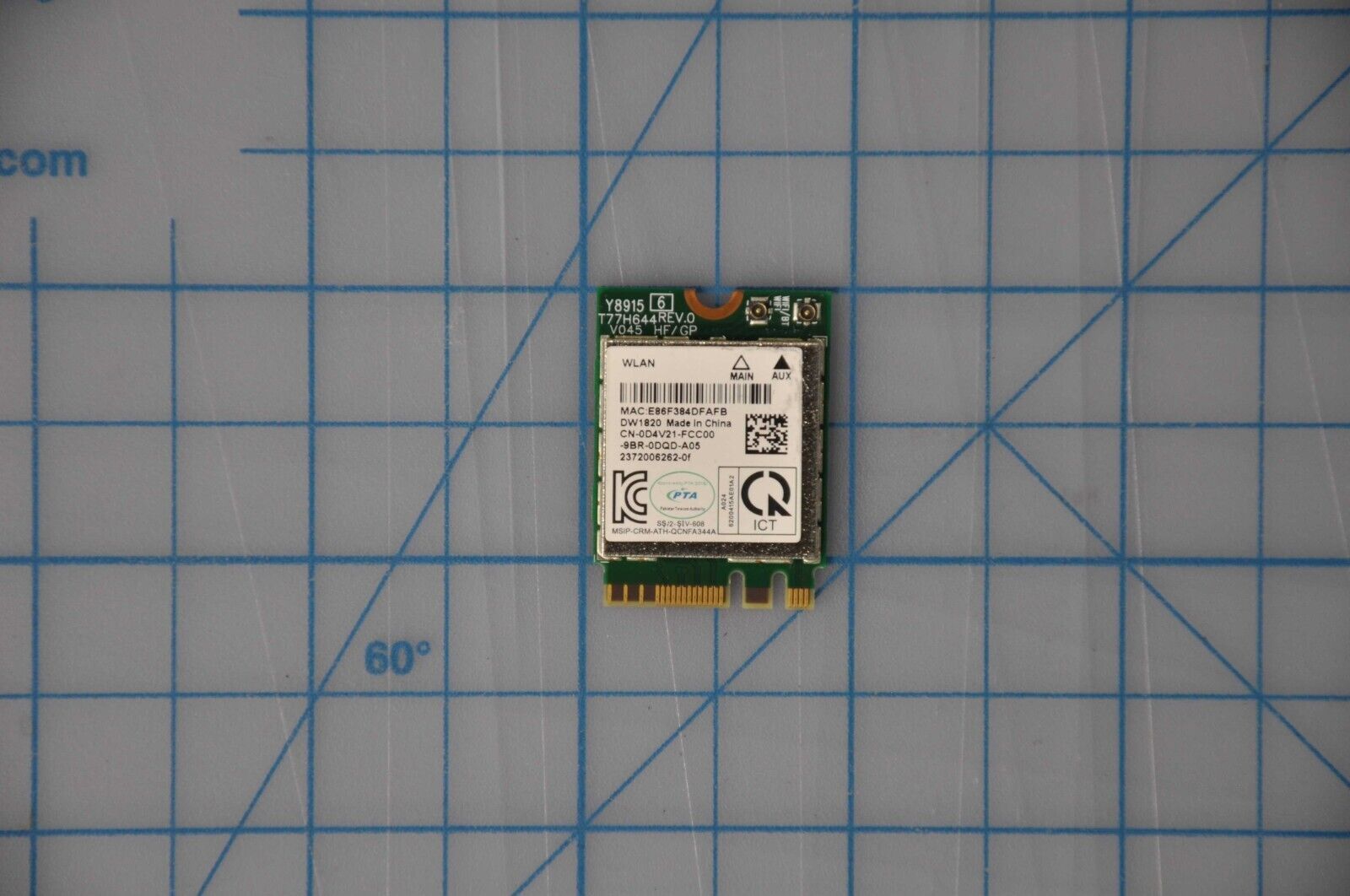 DELL DW1820 WLAN WiFi Wireless 802.11ac NGFF Network Card Grade A D4V21