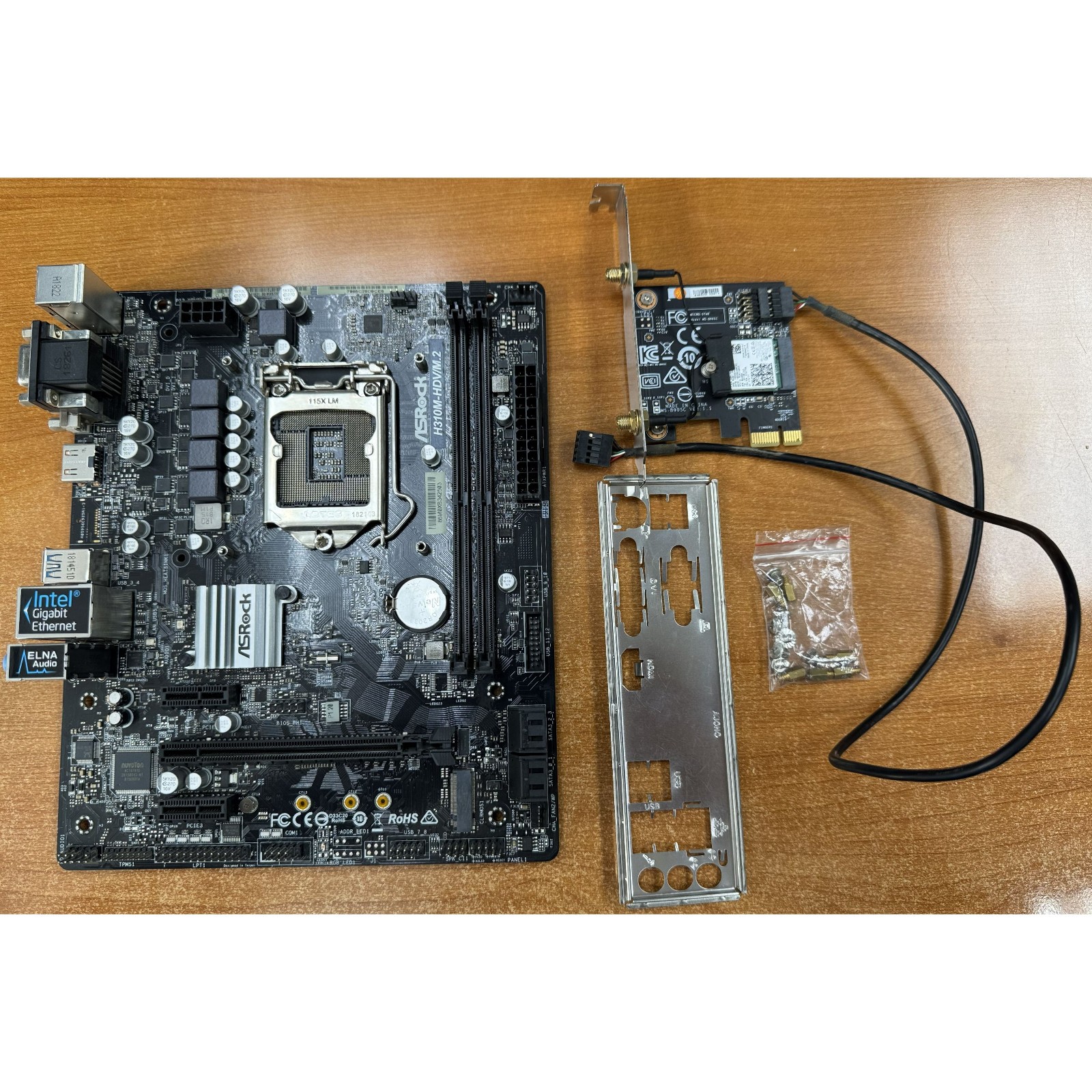 ASRock H310M-HDV/M.2 Micro ATX Motherboard w/ B905C Wifi Card & I/O Shield