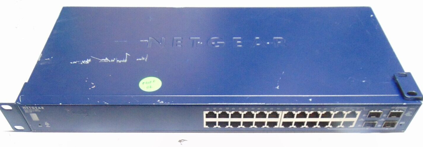 Netgear GS724TS 24-Port 10/100/1000 Mbps Gigabit Managed Stackable Smart Switch