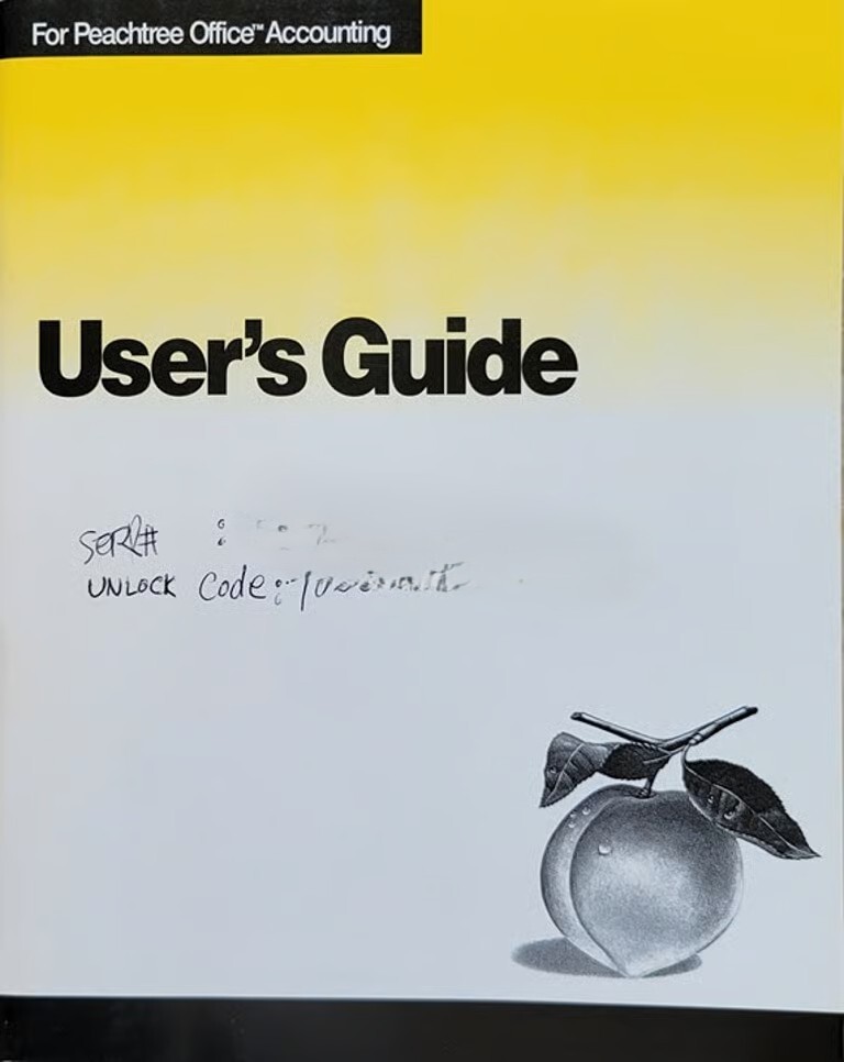 Vintage - Peachtree Office Accounting - User's Guide, 1998