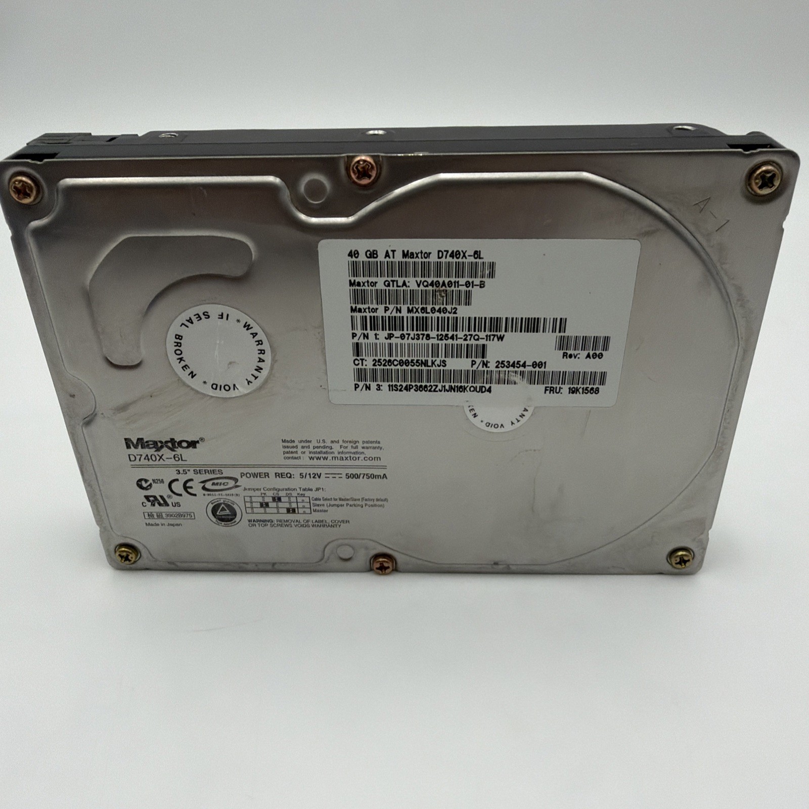Maxtor D740X-6L 40GB IDE Internal Hard Drive 3.5"