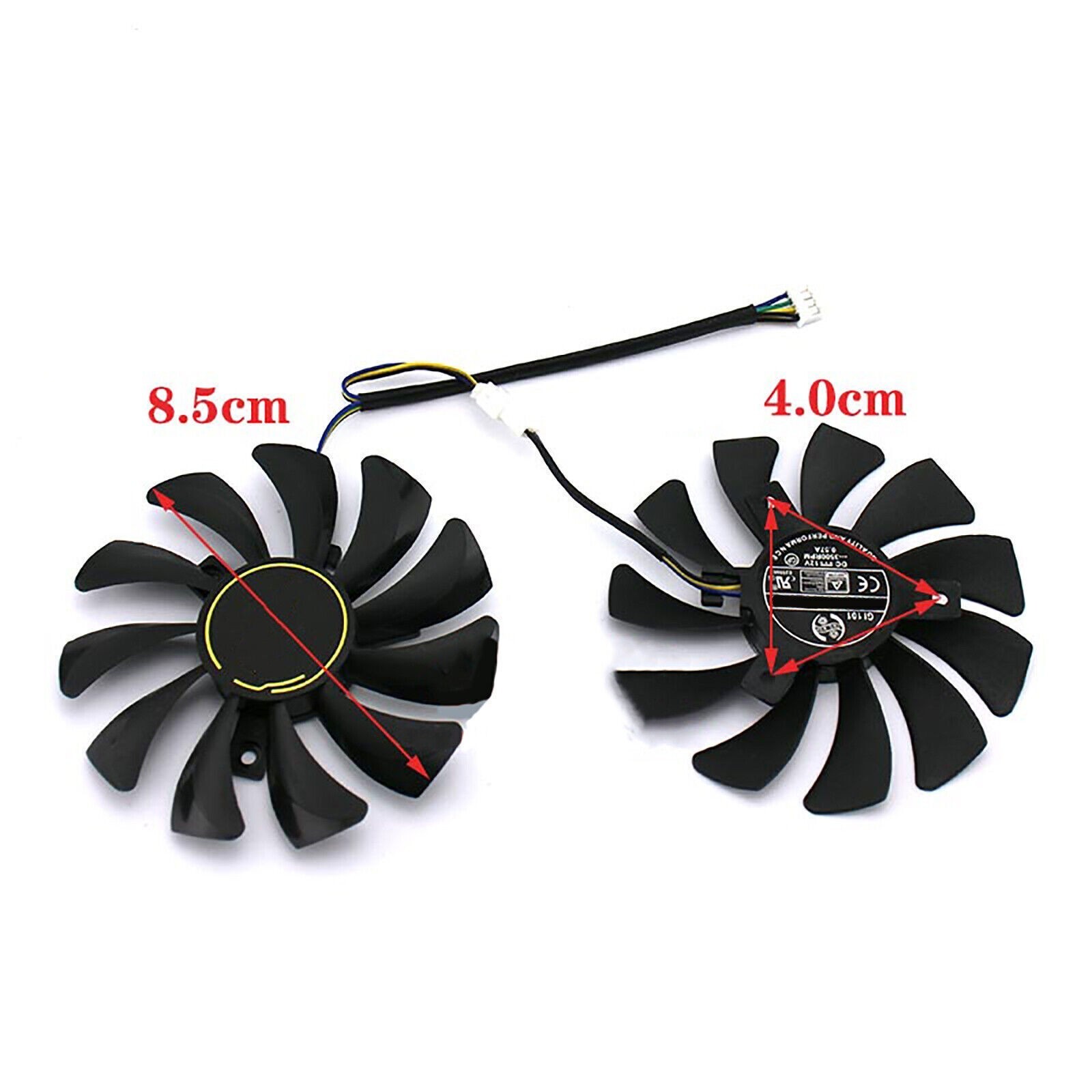 For MSI RTX 2060 Ventus GTX1660 1660TI Part Replace Graphics Card Cooling Fan
