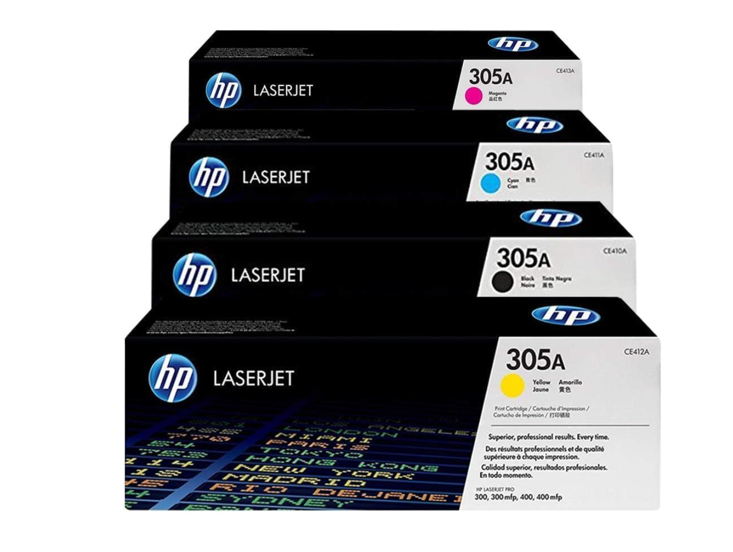 New HP 305A 4-Pack Toner Cartridges CE410A CE411A CE412A CE413A  ✅Sealed Box ✅