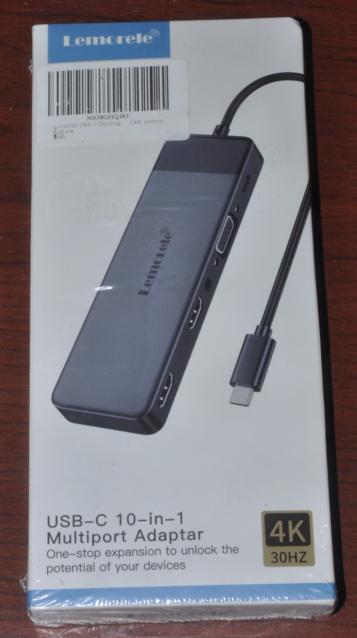 Lemorele USB-C 10-in-1 Multiport Adapter 4K 30HZ