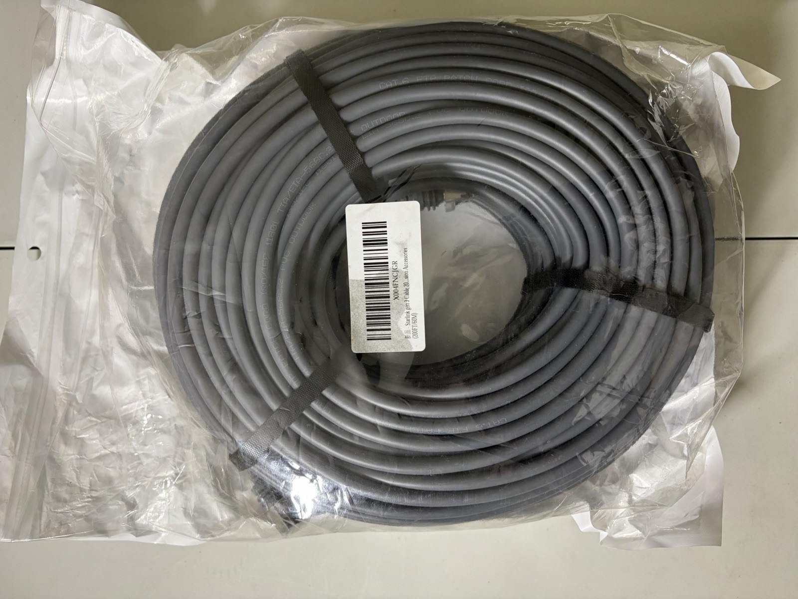 Starlink Gen 3 Replacement Cable 200FT 60M Extension CAT6 Outdoor New Sealed