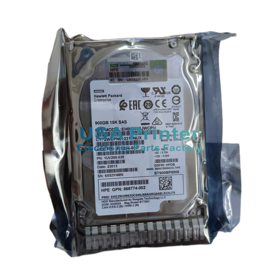 New 870759-B21 870795-001 Fits For HP Internal 900GB SAS 6G 15K SFF Hard Drive
