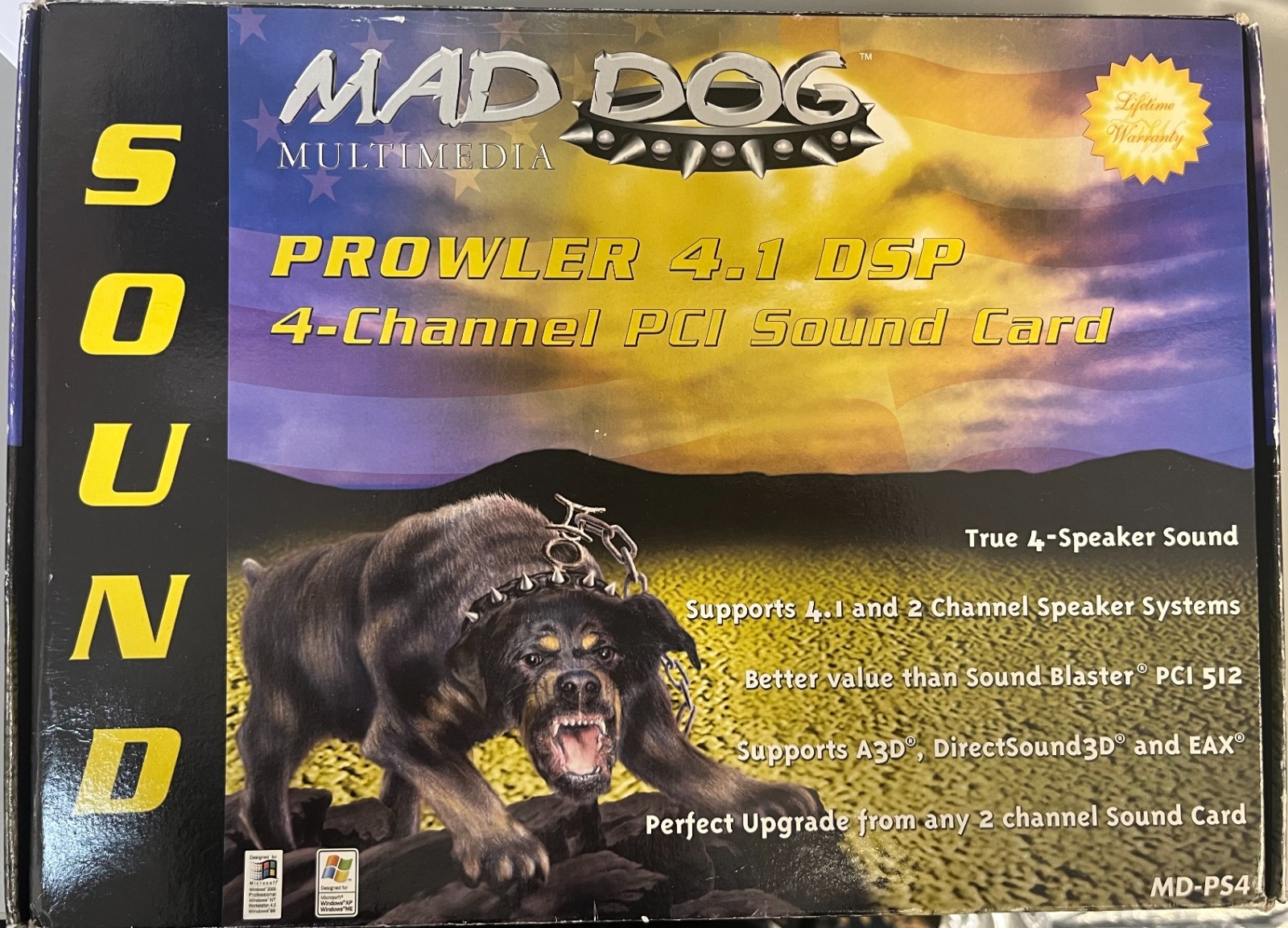 Mad Dog PROWLER PCI (MD-PS4) Sound Card