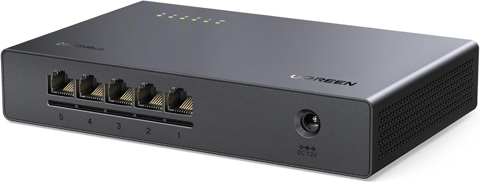 2.5Gb Switch, 5-Port Ethernet Switch, 5 X 2.5Gb Uplink, Plug & Play, Unmanaged E