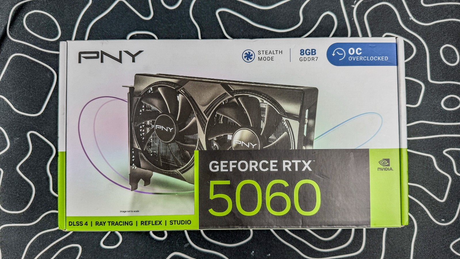 PNY NVIDIA GeForce RTX™ 5060 OC Dual Fan Graphics Card (8GB GDDR7, 128-bit)