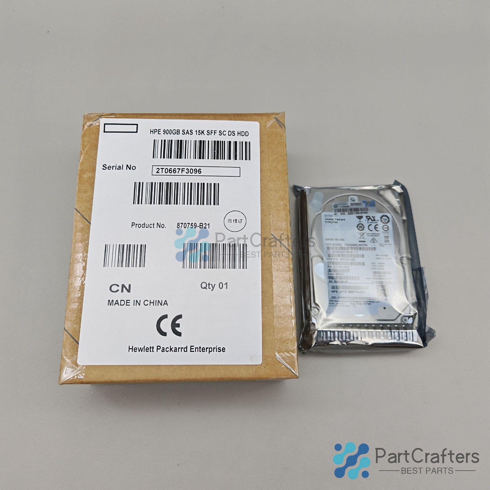 NEW for 870795-001 HPE 900GB 12G SAS 15K ENT 2.5" DS HDD Server 870759-B21