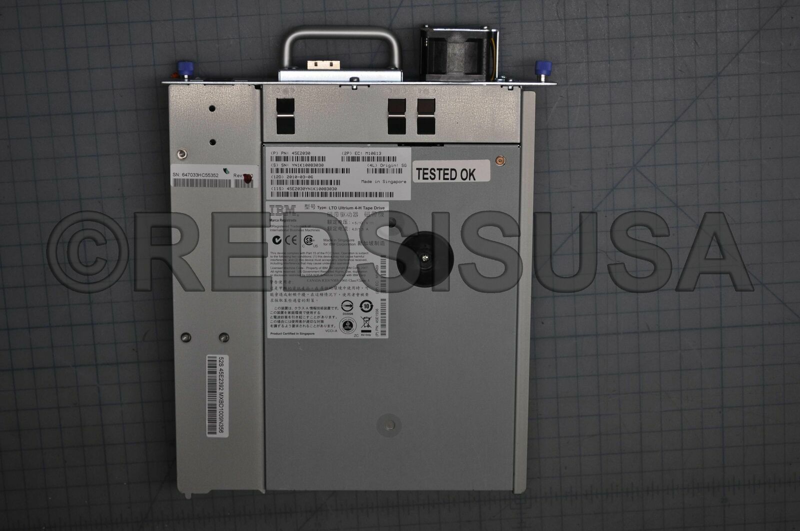 IBM TS3100 TS3200 LOT-4 Ultrium HH SAS Tape Drive 45E2695