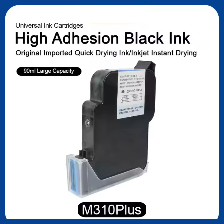 3pcs one inch coding machine universal ink cartridge adhesion highspeeddrying