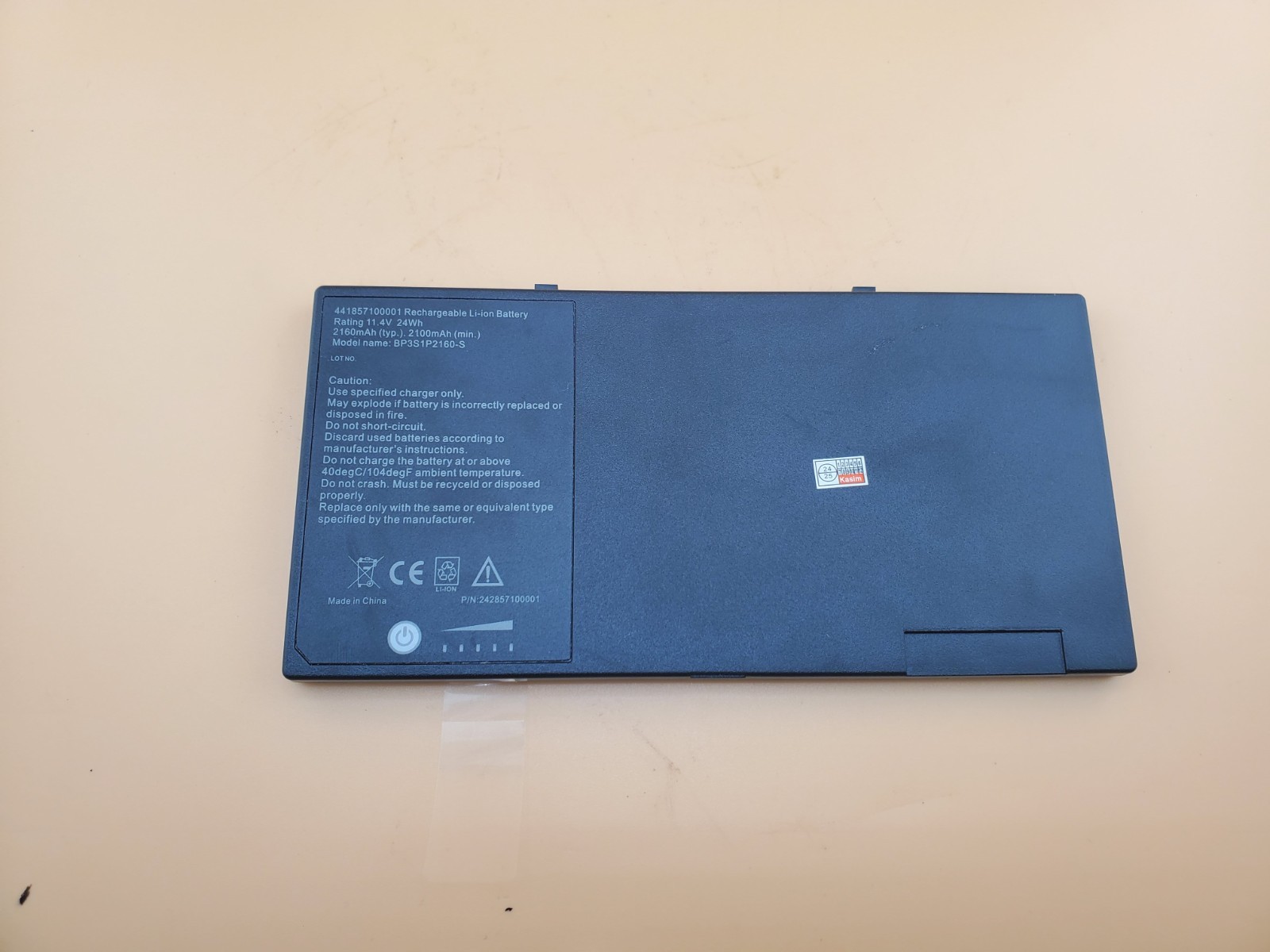 Getac F110 Tablet Battery BP3S1P2160 BP3S1P2160-S 11.4V 25Wh 2160mAh