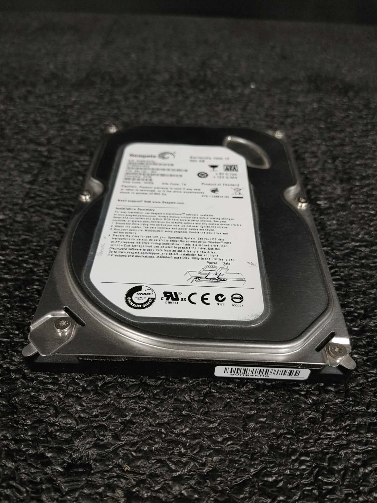 Seagate 9SL142-302 ST3500418AS 500GB 7.2K RPM 16MB FW CC38 DC 10326 SATA 3.5"HDD