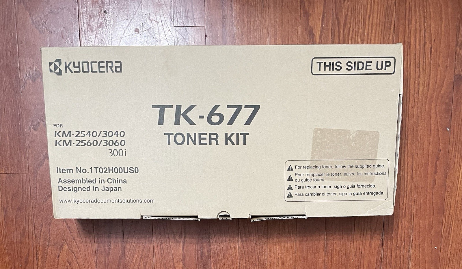 New Genuine Kyocera TK-677 Black Toner Kit KM-2540,3040, 2560, 3060