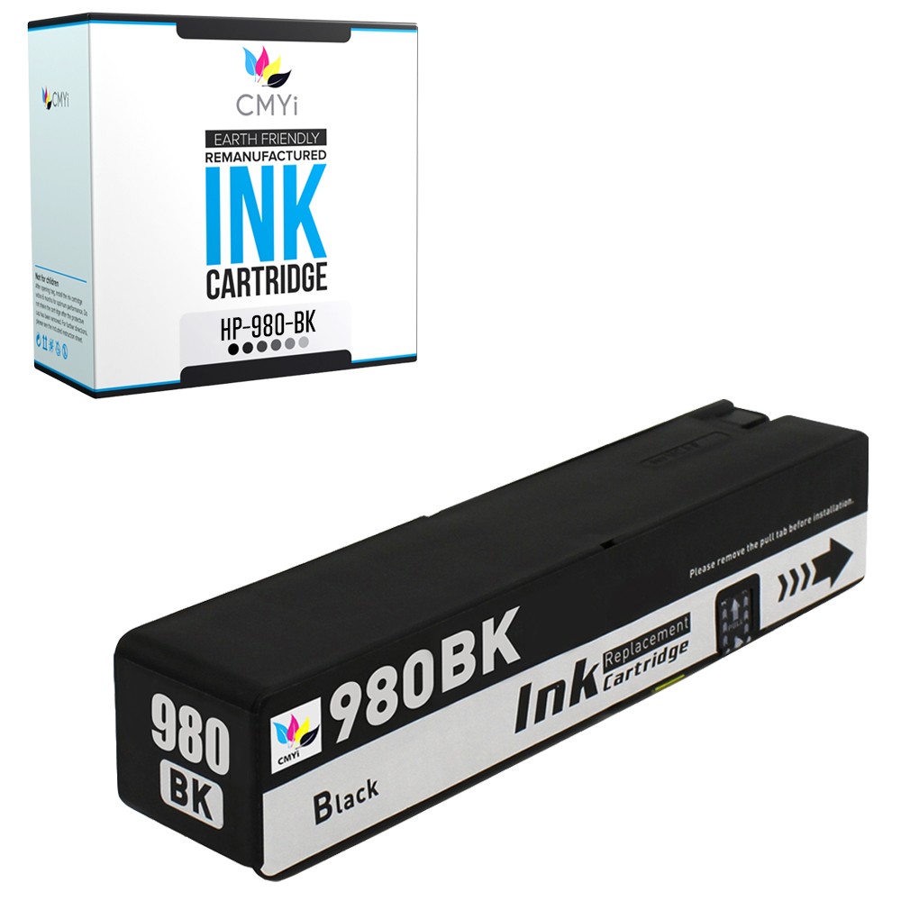 1PK Compatible CMYi 980 Black Ink fits HP OfficeJet Enterprise Color MFP X585z